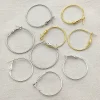 Nouvelle Arrivee! Lot de 200 pièces de boucles d&rsquo;oreilles, 25/30/35/40/45mm, clips d&rsquo;oreille pour pièces de fabrication de bijoux faits à la main