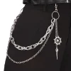 ceinture en métal argenté pour femme, gothique, longue, Épée croisée, soleil, pour robe