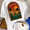 vêtements de vacances décontractés! t shirt à la mode pour hommes, t shirt col rond imprimé «algeria » – respirant et évacuant l'humidité, régulier