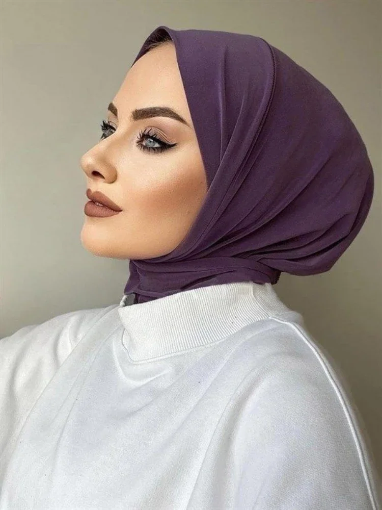 Hijabs instantanés pour femmes, bonnet intérieur en jersey, turban, foulards pour femmes, chapeau musulman islamique, bonnet, ramadan, nouveau Hijabs instantanés pour femmes, bonnet intérieur en jersey, turban, foulards pour femmes, chapeau musulman islamique, bonnet, ramadan, nouveau