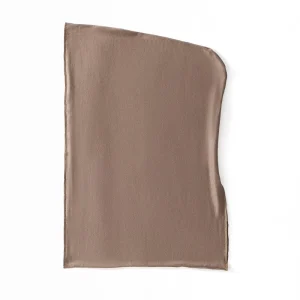 Nouveau élastique instantané Hijab chapeau Satin coton couleur unie musulman sous-écharpe longue queue respirant carré foulard femmes musulmanes