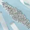 ruban doux ceinture de mariée argent style coréen ceinture de mariage strass longues ceintures de mariée mariage