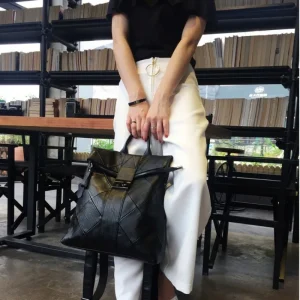 Sac à dos en cuir PU pour femmes, sac à dos de styliste, léger, voyage, grand Convertible, antivol, épaule pour dames