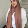hijabs en jersey instantané pour femmes, écharpe de cou, en coton, pour femmes, bandana, musulman, ramadan