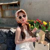foulard en soie respirant pour printemps, foulard en coton imprimé de fleurs à séchage rapide, absorption de la sueur, écharpe hijab carrée colorée