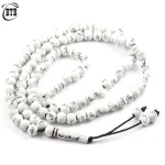 Bracelet de perles avec pendentif pompon, collier de yoga, 99 bijoux, prière musulmane, méditation, 8mm