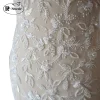 robe de mariée 3d brodée de fleurs et de paillettes perlées, bricolage, coiffure de mariée, col en dentelle, patch en tissu de dentelle