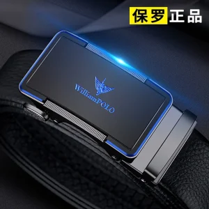 Ceinture en cuir pour hommes avec boucle automatique, ceinture pour pantalons décontractés, ceinture haut de gamme à la mode, ceinture de taille professionnelle Ceinture en cuir pour hommes avec boucle automatique, ceinture pour pantalons décontractés, ceinture haut de gamme à la mode, ceinture de taille professionnelle