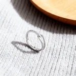 Bague fine et Simple en argent, bijoux à la mode et exquis, adaptés aux femmes charmantes à porter comme cadeaux lors des fêtes de fiançailles, nouvelle collection