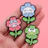 Épingles à fleurs mignonnes pour femmes, insignes d'animaux de dessin animé, broches en émail pour vêtements, accessoires de bijoux, cadeaux pour amis