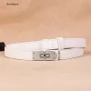 ceinture fine élégante en cuir véritable pour femmes, cintré à la taille élégant pour robes, accessoire de taille à la mode