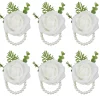 Bracelet de Corsage de poignet pour demoiselles d&rsquo;honneur, accessoires de mariage, fleurs de roses PE, manchette artificielle, décor de fête de mariage