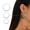 boucles d'oreilles créoles contemporaines, bijoux tendance, grandes petites boucles d'oreilles élégantes pour les amoureux
