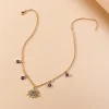 collier élégant en cristal mauvais œil pour femmes et filles, bijoux cadeaux de fête, festival