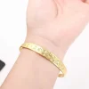 brillant 24k bijoux cadeau mariage mariée décor dames femme manchette bracelet réglable bracelet femmes bracelets dubai bracelet bracelet