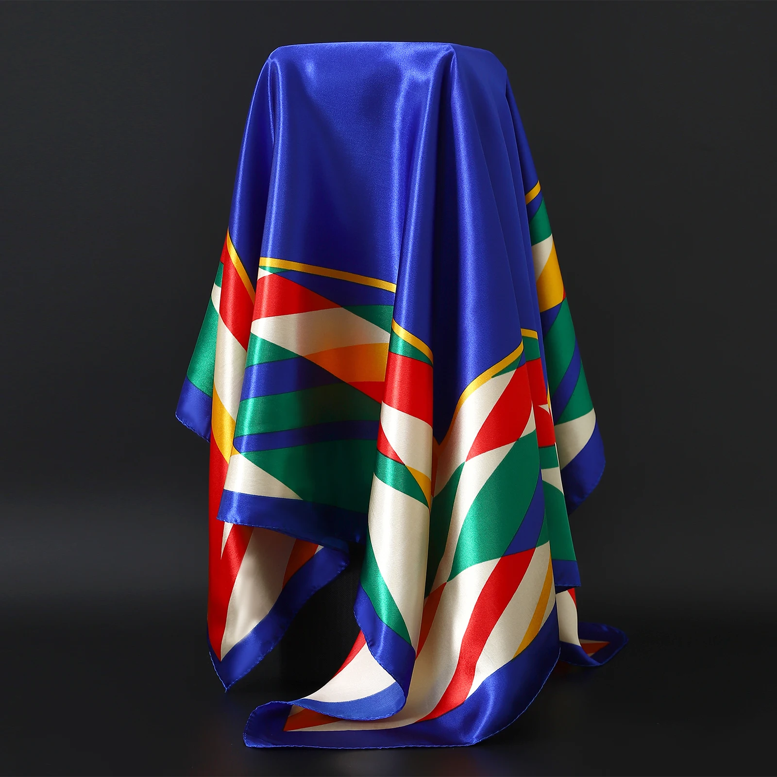 InjSatin-Foulard Carré Hijab de Luxe Imprimé pour Femme, Sac à Main Élégant pour Cheveux, Châle Enveloppant le Cou, Mouchoir de Sauna, Bandana, 90cm InjSatin-Foulard Carré Hijab de Luxe Imprimé pour Femme, Sac à Main Élégant pour Cheveux, Châle Enveloppant le Cou, Mouchoir de Sauna, Bandana, 90cm