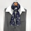 Écharpe pour hommes style britannique mince affaires décontracté foulard polyvalent rétro chemise superposition longue écharpe de mode