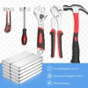 aimants puissants robustes, crochets magnétiques pour organization de la maison, rangement d'outils de bricolage, autocollant de réfrigérateur pour décoration de maison et de bureau, 10/30 pièces