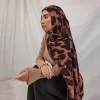 Foulard Hijab élégant imprimé Animal, Long foulard Modal fin, Turban islamique pour femmes