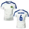 t shirts de sport pour hommes, maillot de dessin animé captain tsubasa, haut personnalisé, ample, pour hommes et femmes, vêtements de sport à séchage rapide, tenue pour adolescents