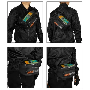 Sac banane pour Moto, sac de rangement pour écran tactile, grande capacité, sac de taille décontracté pour l’extérieur, accessoires de Moto Sac banane pour Moto, sac de rangement pour écran tactile, grande capacité, sac de taille décontracté pour l’extérieur, accessoires de Moto