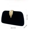 sacs de soirée élégants pour femmes, pochette noire de luxe, pochette enveloppe à la mode, sac à main de fête de mariage pour femmes, sac de dîner