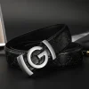 Ceinture pour hommes ceinture à la mode pour hommes lettre G boucle marque de luxe ceinture mâle patron Style d&rsquo;affaires
