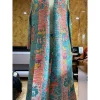 miyake plissé vintage imprimé col rabattu à manches longues veste longue femmes concepteur abaya nouveau dubaï mode grande taille manteaux