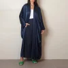 musulman ouvert devant abaya à manches longues ramadan maxi longueur robe vêtements pour femmes cardigan abayas wearout caftans femmes jilbabs