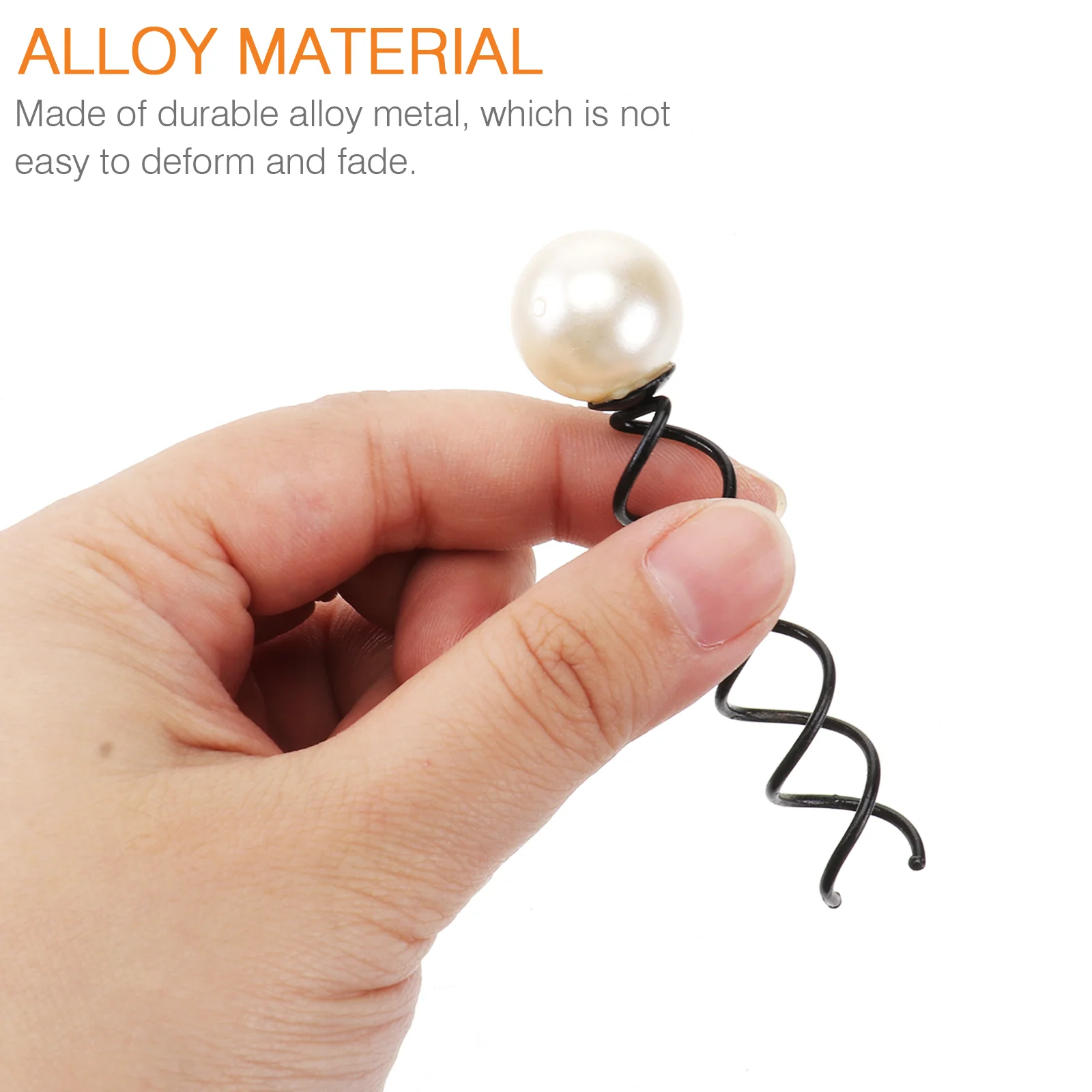 pinces à cheveux en perles pour femmes, 10 pièces, épingle à cheveux pour dames, bobine en spirale, mariée