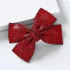 Pince à cheveux en biscuits avec nœud brillant, accessoire pour cheveux, parfait pour le Rhet les occasions formelles, nouvelle mode