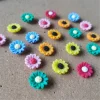 h3ca 20 / 30pcs flower puss pins pour planche liège decorative thumb tacks drawing épingles