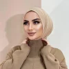 ready to go – hijab intérieur instantané à couverture complète, pour dames, filles et femmes, avec boutons à nouer au dos, écharpe en jersey de qualité supérieure