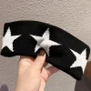 1 pièces bandeaux noirs pour femmes sans glissement doux accessoires de cheveux étoiles bandeau pour femmes yoga entraînement