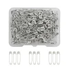petites Épingles de sûreté colorées en métal avec boîte de rangement, pour vêtements, bricolage, couture, maison, 120 pièces