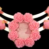 dudo ensemble de bijoux pour femme africaine de dubaï avec fleurs de corail rose