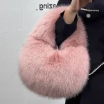 Sac à main en peluche douce pour femmes et filles, petit sac de luxe polyvalent, couleur unie, mignon, cadeaux d&rsquo;automne et d&rsquo;hiver