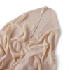 hijab en mousseline de soie instantané de qualité supérieure avec boucle magnétique intégrée, écharpe hijab musulmane de couleur unie pour femme, turban islamique doux, bandeau châle