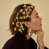 peigne à cheveux de luxe en perles de style français, pince à cheveux noble de luxe, accessoire de cheveux élégant et à la mode pour femmes