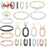 Boucles d&rsquo;oreilles géométriques originales pour femmes, ensemble de bijoux fins en cristal, collier à breloques, Bracelet, boucles d&rsquo;oreilles, bijoux romantiques, cadeau