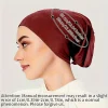 2024 nouveau simple monochrome turban sous capuchon décontracté polyvalent élastique modal hijab casquette extérieure respirant intérieur hijabs casquette