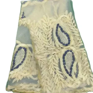 Foulard Hijab en filet africain pour femmes musulmanes, dubaï, Islam, châles brodés, bonne écharpe, nouvelle collection 2025