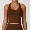 soutien gorge de sport respirant haut de fitness sous vêtements sexy pour femmes soutien gorge de yoga entraînement antichoc haut court push up gilet soutien gorge de sport hauts de gymnastique