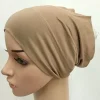 2020 doux modal intérieur hijab casquettes musulman stretch turban casquette islamique sous écharpe bonnet chapeau femme bandeau tube casquette turbante mujer