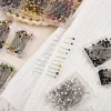 aiguilles à tête de perle rondes colorées, 100 pièces/boîte, épingles à coudre droites pour la couture, outils de couture, bricolage, positionnement