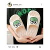 pantoufles coordonnantes pour la plage d'été, sandales souples à motif de grenouille de dessin animé