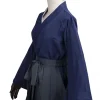 ensemble kimono japonais kung fu pour homme et femme, k/h, uniforme hakama aïkido, vêtements d'arts martiaux