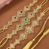 chaîne de taille de mariée, motif sculpté en or, ceinture abaya marocaine pour robe de mariée, chaîne de corps, bijoux, chaîne de corde