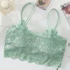soutien gorge en dentelle pour femmes, sexy, haut court, sans couture, push up, été, respirant, lingeries sans armatures, sous vêtements, amissié