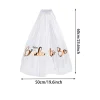 couvre chef voile mariée pour être blanc invisible voile poule fête cadeau enterrement de vie de jeune fille décors fiançailles mariage nuptiale douche faveurs